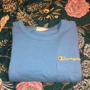 Blue Champion Short Sleeve T-Shirt